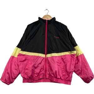 Vintage Reebok Back Logo Full Zip Light Jacket L